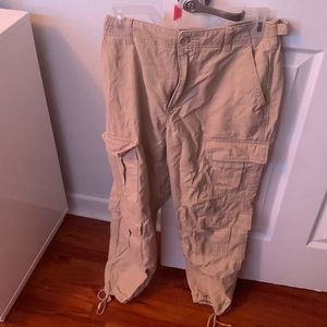 Beige cargo pants medium from forever 21